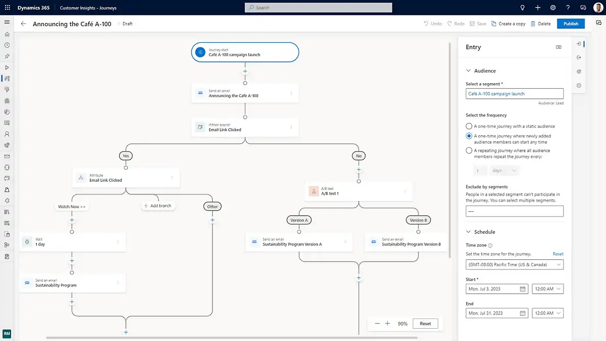 Deliver real-time customer journeys