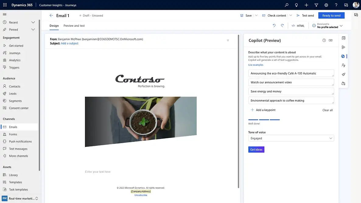 Tailor content quickly with Copilot