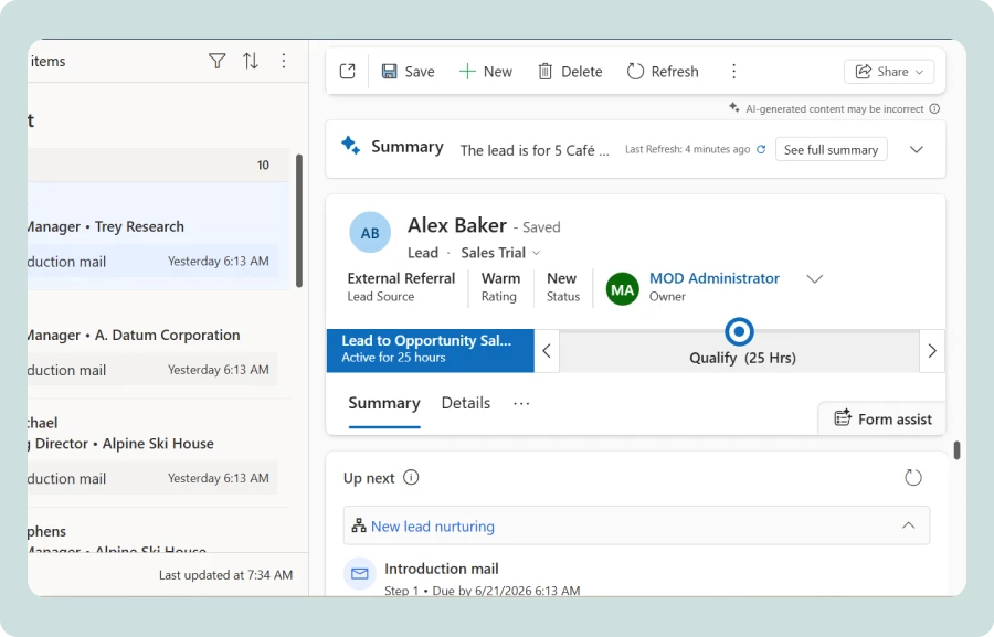 Microsoft Dynamics 365 CRM Implementation Services
